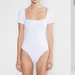 Aritzia Contour Squareneck Shortsleeve Bodysuit
